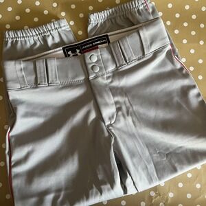 Under Armour Grey Small With Red Piping Knicker Pant Baseball Softball Uniform